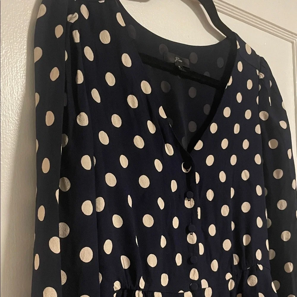 J. Crew Classic Polka Dot Blouse size 6